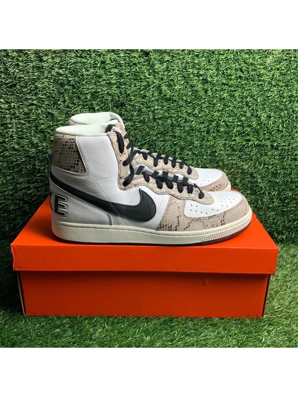 NIKE TERMINATOR HIGH WHITE / SAIL / COCOA Men’s Size 12 FB1318-100